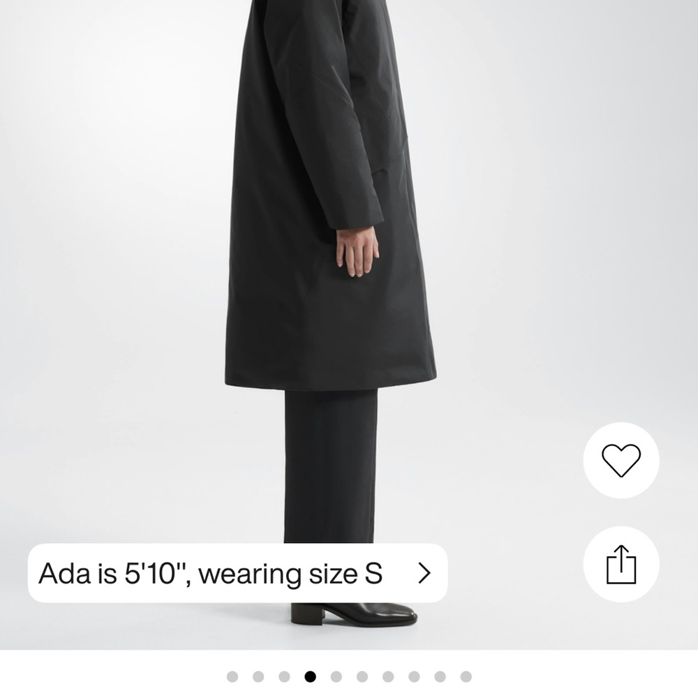 Arc'teryx Women's Black Trench Coat
